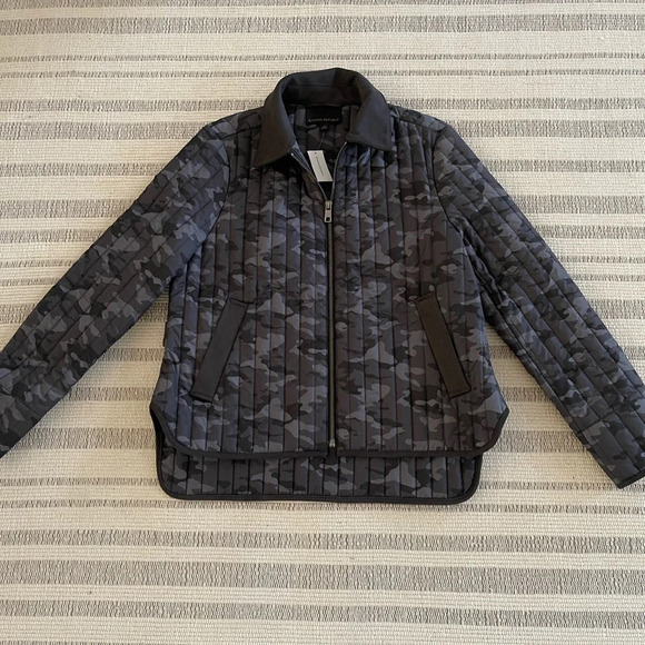 BANANA Republic fashion puffer camo jacket M NWT - Picture 2 of 8